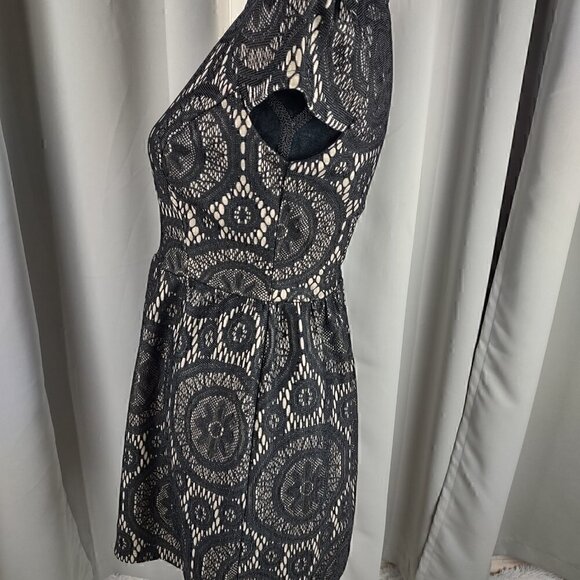 Kalijati Black Lace Dress With Nude Slip Underneath. Size M - Picture 5 of 15